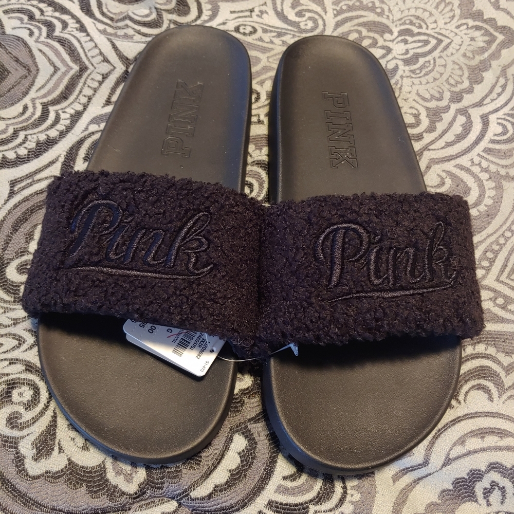 Black/ PINK slides